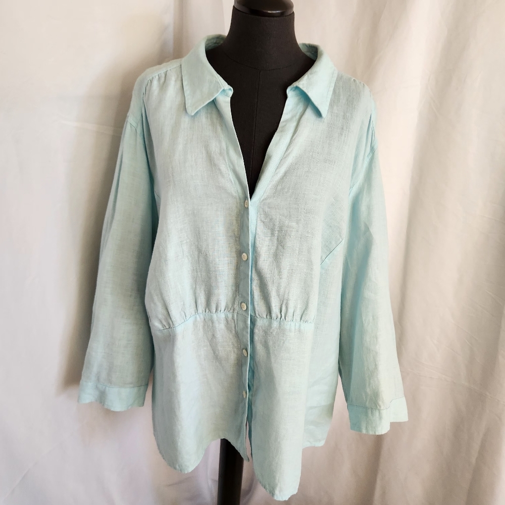 Talbots Linen Top